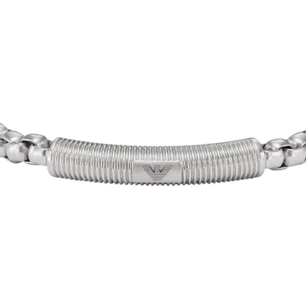 Brățară pentru bărbați EMPORIO ARMANI EGS2940040 Inox/ Silver photo 2 Brățară pentru bărbați EMPORIO ARMANI EGS2940040 Inox/ Silver photo 2