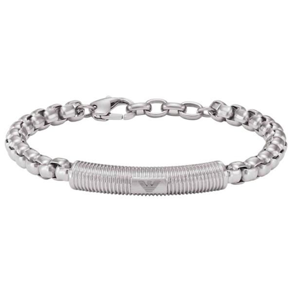 Brățară pentru bărbați EMPORIO ARMANI EGS2940040 Inox/ Silver photo 3 Brățară pentru bărbați EMPORIO ARMANI EGS2940040 Inox/ Silver photo 3