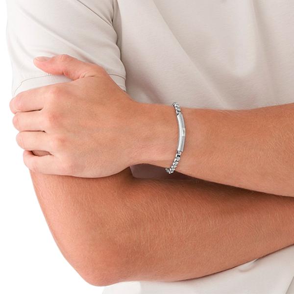 Brățară pentru bărbați EMPORIO ARMANI EGS2940040 Inox/ Silver photo 4 Brățară pentru bărbați EMPORIO ARMANI EGS2940040 Inox/ Silver photo 4