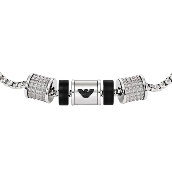 Brățară pentru bărbați EMPORIO ARMANI EGS2999040 Inox/ Silver photo 3 Brățară pentru bărbați EMPORIO ARMANI EGS2999040 Inox/ Silver photo 3