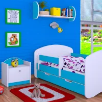 Pat pentru copii Happy Babies Happy 80 x 160 cm/ Placa/ White photo 4