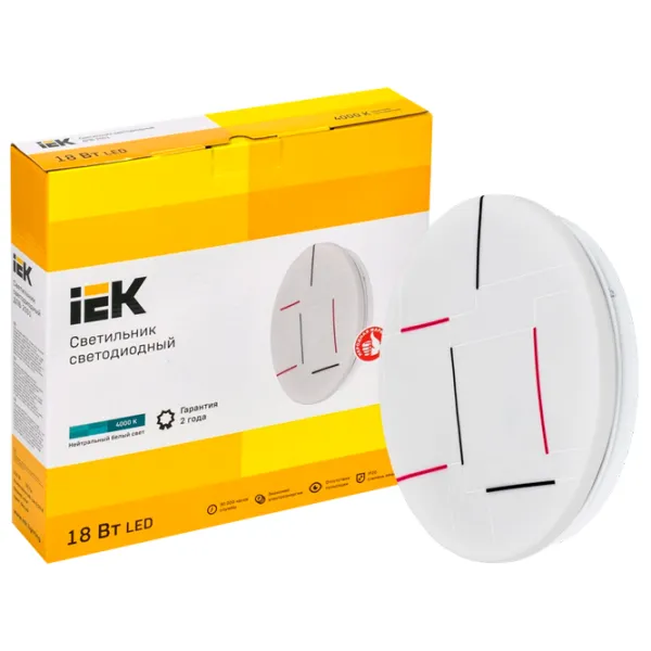 Plafonieră IEK LDPB0-2001-18-4000-K01 340 mm/ Oțel photo 3 Plafonieră IEK LDPB0-2001-18-4000-K01 340 mm/ Oțel photo 3
