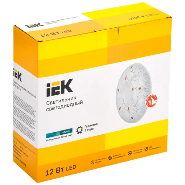 Plafonieră IEK LDPB0-2004-12-4000-K01 260 mm/ Oțel photo 4 Plafonieră IEK LDPB0-2004-12-4000-K01 260 mm/ Oțel photo 4