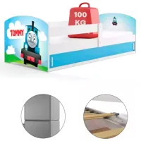 Детская кровать BMS Group Luki 1 Tommy 80 x 160 см/ ЛДСП/ Графитовый photo 3