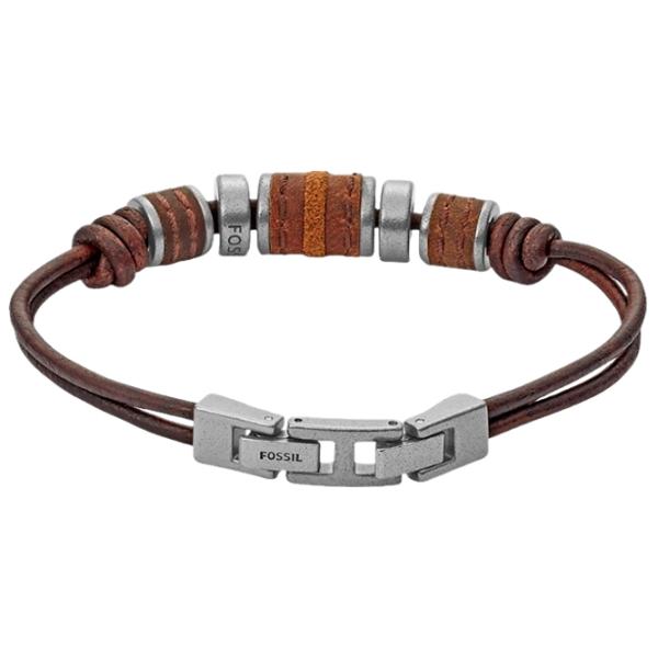 Brățară pentru bărbați FOSSIL JF00900797 Piele/ Brown photo 2 Brățară pentru bărbați FOSSIL JF00900797 Piele/ Brown photo 2