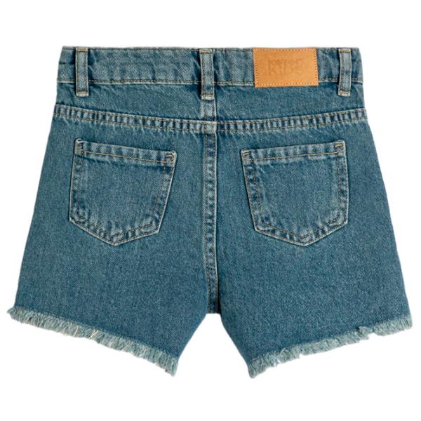 Pantaloni scurți pentru fete Koton 4SKG40016AD 140 / Indigo photo 2 Pantaloni scurți pentru fete Koton 4SKG40016AD 140 / Indigo photo 2