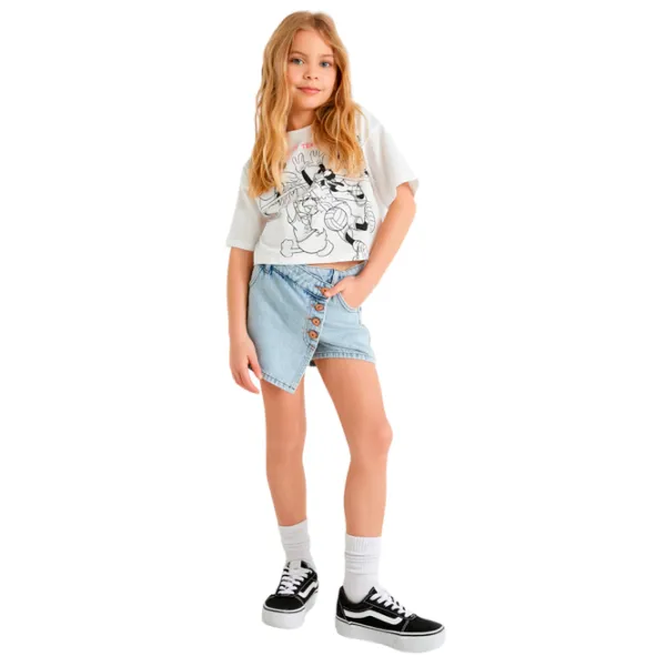 Pantaloni scurți pentru fetiţe Koton 4SKG40018AD 122/ Indigo photo 2 Pantaloni scurți pentru fetiţe Koton 4SKG40018AD 122/ Indigo photo 2
