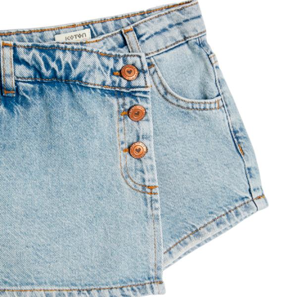 Pantaloni scurți pentru fetiţe Koton 4SKG40018AD 122/ Indigo photo 5 Pantaloni scurți pentru fetiţe Koton 4SKG40018AD 122/ Indigo photo 5