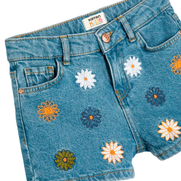 Шорты для девочек Koton 4SKG40022AD 128/ Indigo photo 3