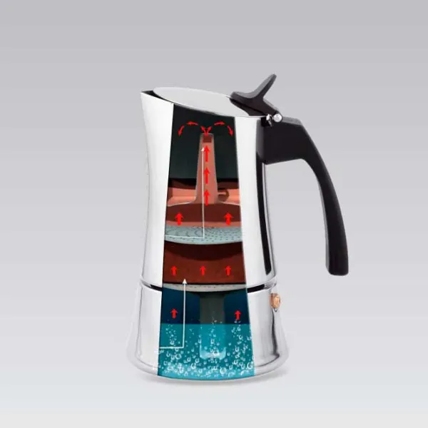 Cafetieră Maestro Mr-1668-4 0.2l / Aluminiu / Inox photo 4