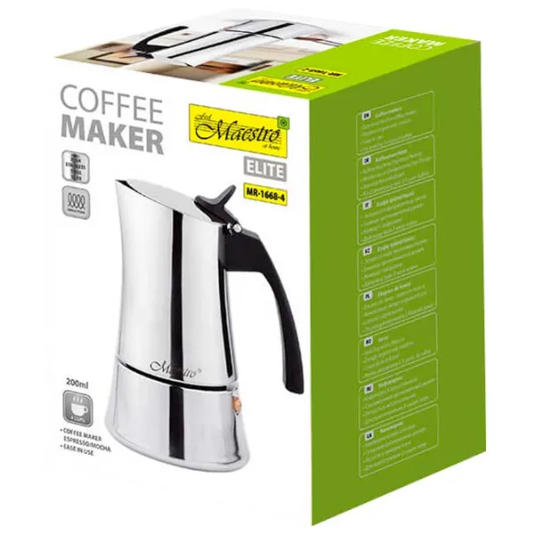 Cafetieră Maestro Mr-1668-4 0.2l / Aluminiu / Inox photo 5
