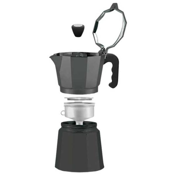 Кофеварка Maestro Mr-1666-9 0.45л / Алюминий / Черный photo 2