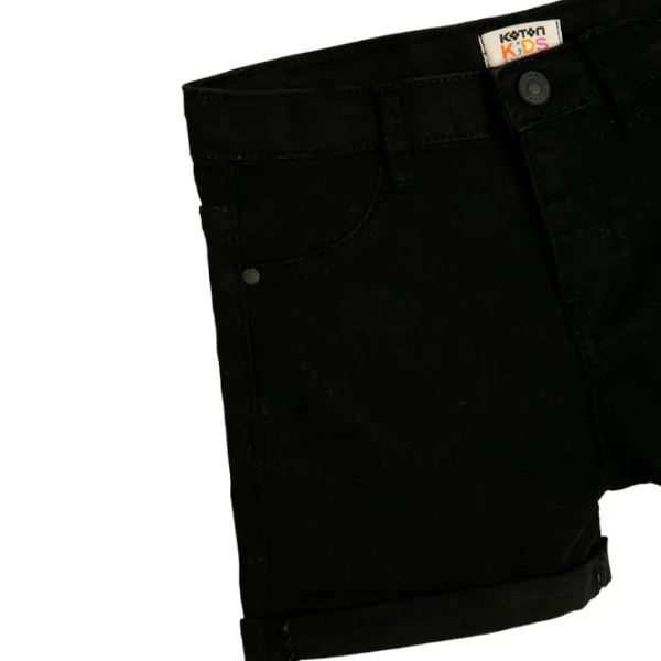 Pantaloni scurți pentru fetiţe Koton 4SKG40015AD 140/ Black photo 3