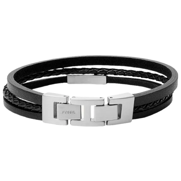 Brățară pentru bărbați FOSSIL JF03322040 Inox/ Black photo 2