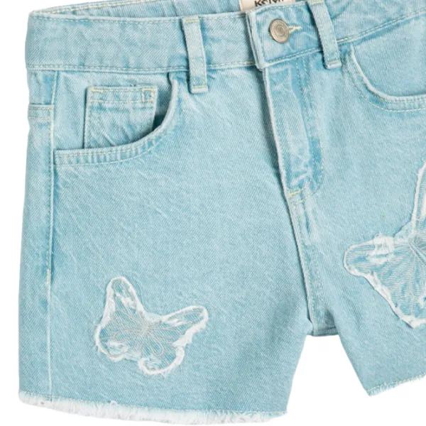 Pantaloni scurți pentru fetiţe Koton 4SKG40023AD 110/ Licht Indigo photo 3 Pantaloni scurți pentru fetiţe Koton 4SKG40023AD 110/ Licht Indigo photo 3