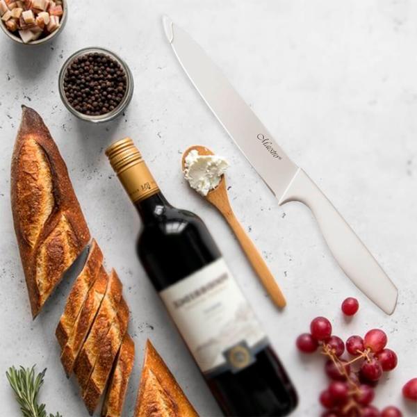 Кухонный нож Maestro MR - 1433 Нержавеющая сталь/ Белый photo 2 Кухонный нож Maestro MR - 1433 Нержавеющая сталь/ Белый photo 2