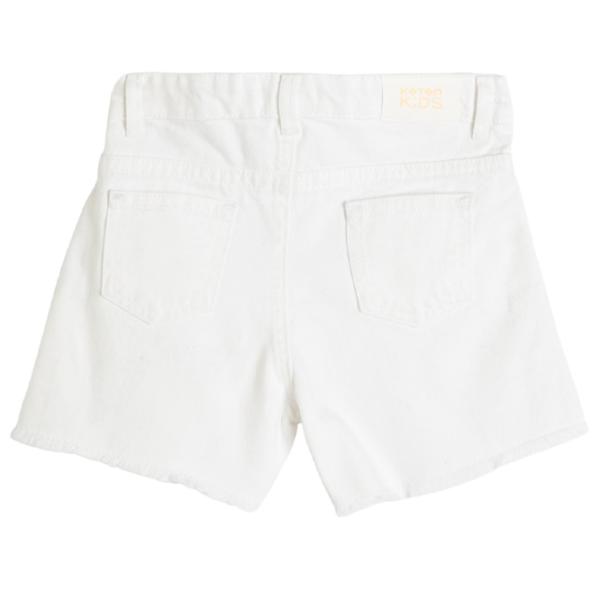 Pantaloni scurți pentru fetiţe Koton 4SKG40012AD 152/ White photo 2 Pantaloni scurți pentru fetiţe Koton 4SKG40012AD 152/ White photo 2