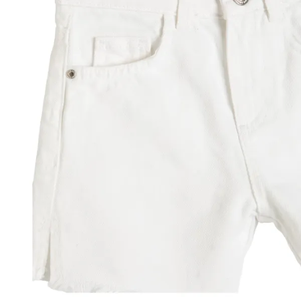 Pantaloni scurți pentru fetiţe Koton 4SKG40012AD 152/ White photo 3 Pantaloni scurți pentru fetiţe Koton 4SKG40012AD 152/ White photo 3