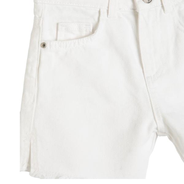 Pantaloni scurți pentru fetiţe Koton 4SKG40012AD 152/ White photo 3 Pantaloni scurți pentru fetiţe Koton 4SKG40012AD 152/ White photo 3