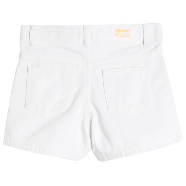 Pantaloni scurți pentru fete Koton 4SKG40024AD 152 / White photo 2 Pantaloni scurți pentru fete Koton 4SKG40024AD 152 / White photo 2