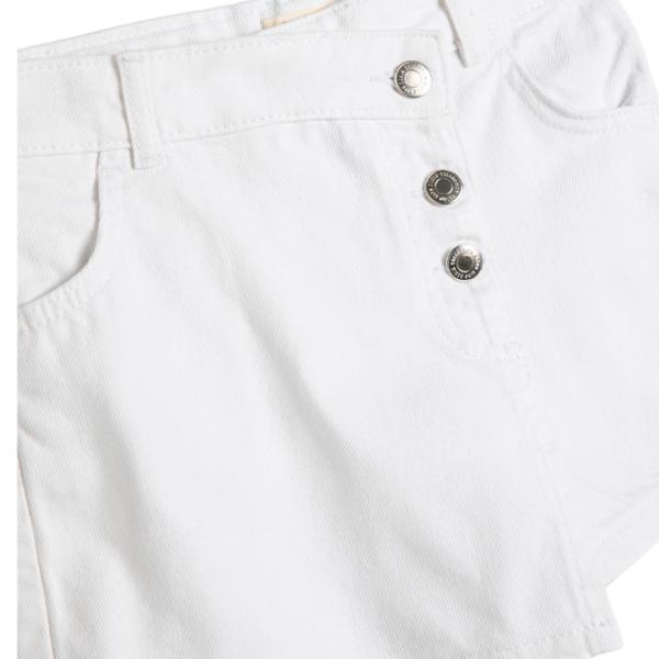 Pantaloni scurți pentru fete Koton 4SKG40024AD 152 / White photo 3 Pantaloni scurți pentru fete Koton 4SKG40024AD 152 / White photo 3
