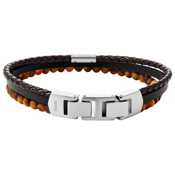 Brățară pentru bărbați FOSSIL JF03616040 Inox/ Brown photo 2