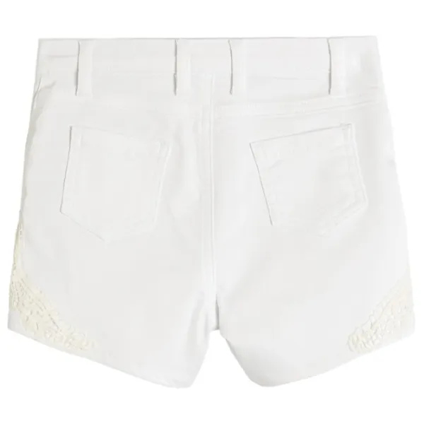 Pantaloni scurți pentru fetiţe Koton 4SKG40060AW 128/ White photo 2 Pantaloni scurți pentru fetiţe Koton 4SKG40060AW 128/ White photo 2