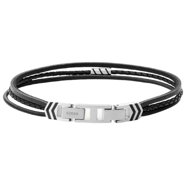 Brățară pentru bărbați FOSSIL JF03713040 Inox/ Black photo 2 Brățară pentru bărbați FOSSIL JF03713040 Inox/ Black photo 2