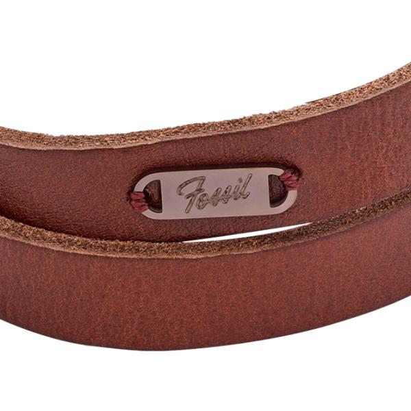 Brățară pentru bărbați FOSSIL JF04127200 Piele/ Brown photo 2 Brățară pentru bărbați FOSSIL JF04127200 Piele/ Brown photo 2