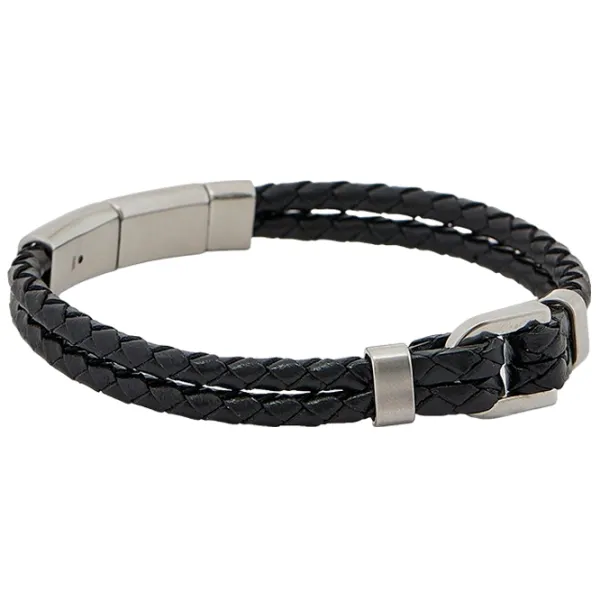 Браслет для мужчин FOSSIL JF04202040 нерж. сталь/ Черный photo 2 Браслет для мужчин FOSSIL JF04202040 нерж. сталь/ Черный photo 2