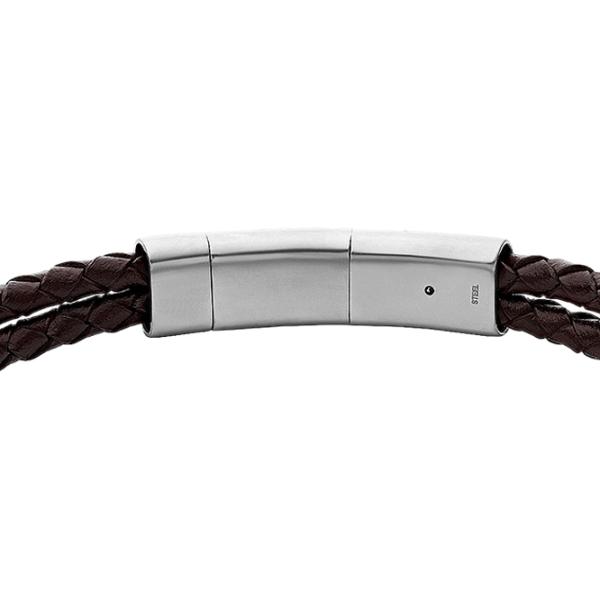 Браслет для мужчин FOSSIL JF04203040 нерж. сталь/ Коричневый photo 3 Браслет для мужчин FOSSIL JF04203040 нерж. сталь/ Коричневый photo 3