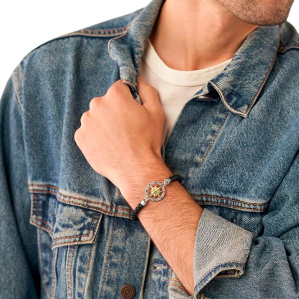 Brățară pentru bărbați FOSSIL JF04226998 Zirconiu/ Black photo 5 Brățară pentru bărbați FOSSIL JF04226998 Zirconiu/ Black photo 5