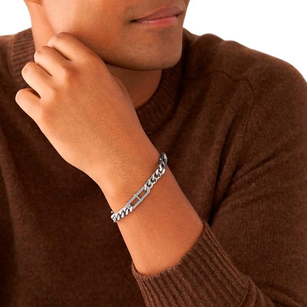 Brățară pentru bărbați FOSSIL JF04342040 Inox/ Silver photo 5 Brățară pentru bărbați FOSSIL JF04342040 Inox/ Silver photo 5