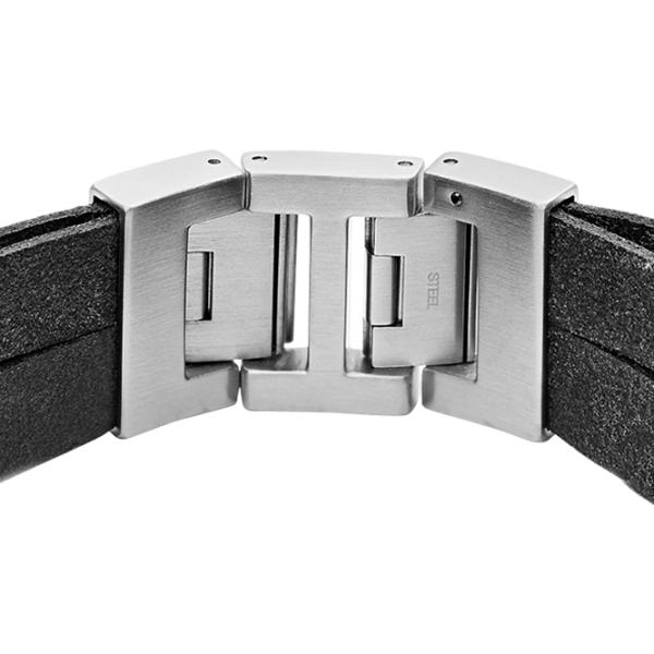 Brățară pentru bărbați FOSSIL JF04343040 Inox/ Black photo 2 Brățară pentru bărbați FOSSIL JF04343040 Inox/ Black photo 2