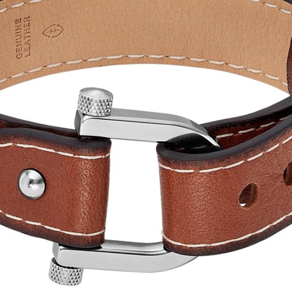 Brățară pentru bărbați FOSSIL JF04397040 Inox/ Brown photo 2 Brățară pentru bărbați FOSSIL JF04397040 Inox/ Brown photo 2