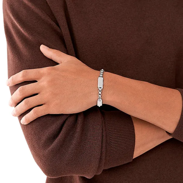 Brățară pentru bărbați FOSSIL JF04400040 Inox/ Silver photo 5 Brățară pentru bărbați FOSSIL JF04400040 Inox/ Silver photo 5