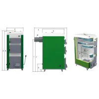 Cazan pe combustibil solid Drewmet DREX 20 kW 1.7 20 kW/ 200 m² photo 5