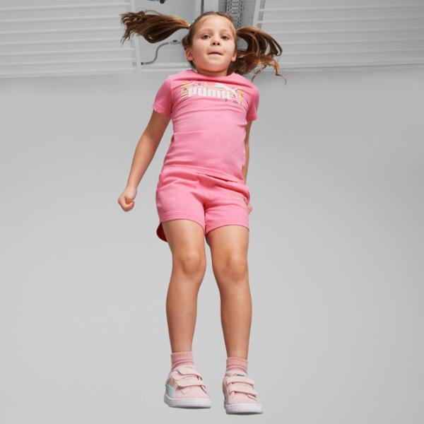 Pantaloni scurți pentru fetiţe Puma Ess+ Summer Camp Shorts Tr Fast 116/ Pink photo 5