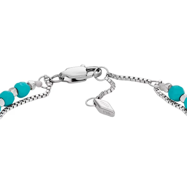 Brățară pentru femei FOSSIL JF04445040 Inox/ Turquoise photo 3 Brățară pentru femei FOSSIL JF04445040 Inox/ Turquoise photo 3