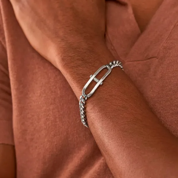 Браслет для мужчин FOSSIL JF04468040 нерж. сталь/ Серебристый photo 2