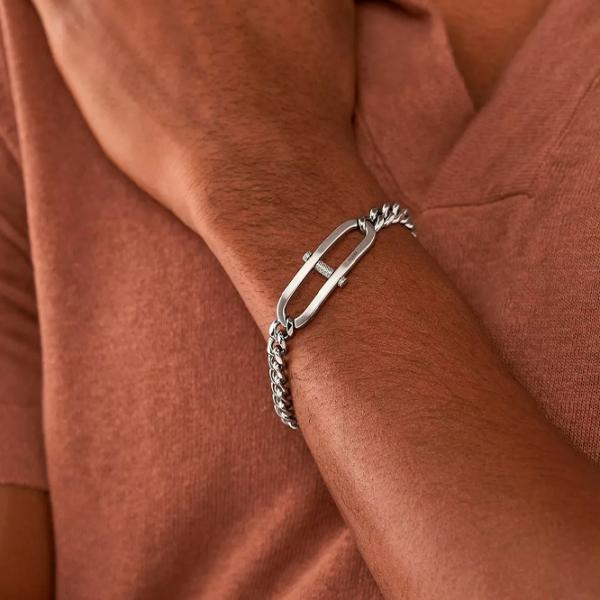 Браслет для мужчин FOSSIL JF04468040 нерж. сталь/ Серебристый photo 2