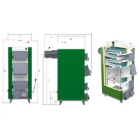 Cazan pe combustibil solid Drewmet MJ-1 12 kW 1.1 12 kW/ 120 m² photo 5