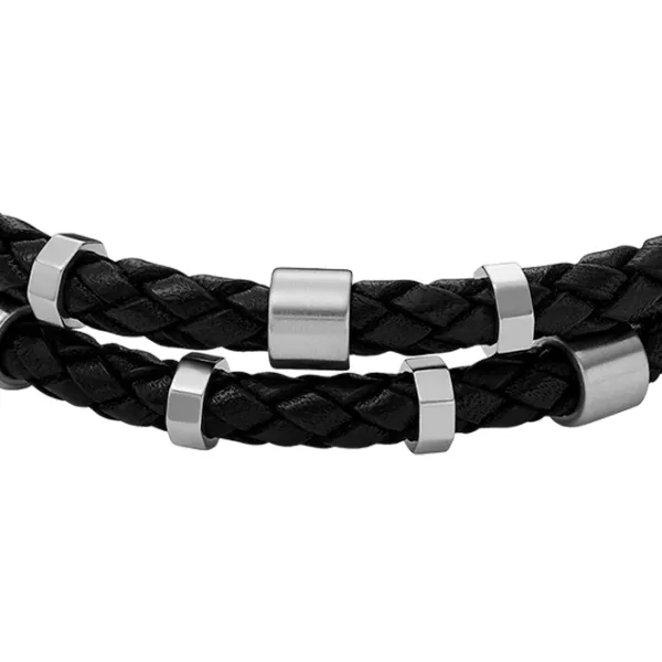 Brățară pentru bărbați FOSSIL JF04473040 Inox/ Black photo 2