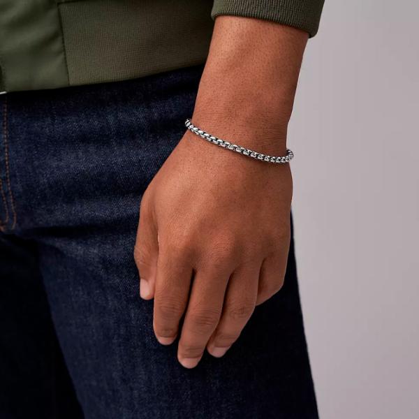 Brățară unisex FOSSIL JF04562040 Inox/ Silver photo 2 Brățară unisex FOSSIL JF04562040 Inox/ Silver photo 2