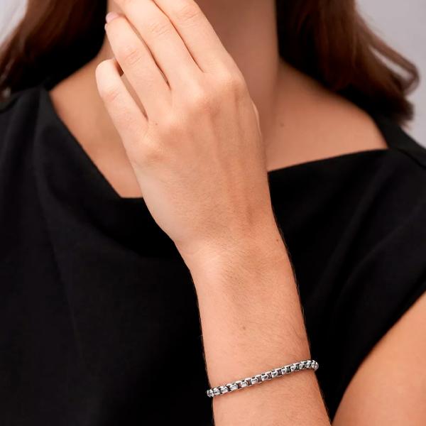 Brățară unisex FOSSIL JF04562040 Inox/ Silver photo 3 Brățară unisex FOSSIL JF04562040 Inox/ Silver photo 3