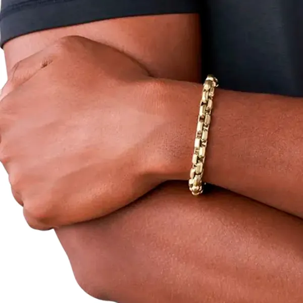 Brățară pentru bărbați Armani Exchange AXG0046710 Inox/ Gold photo 2