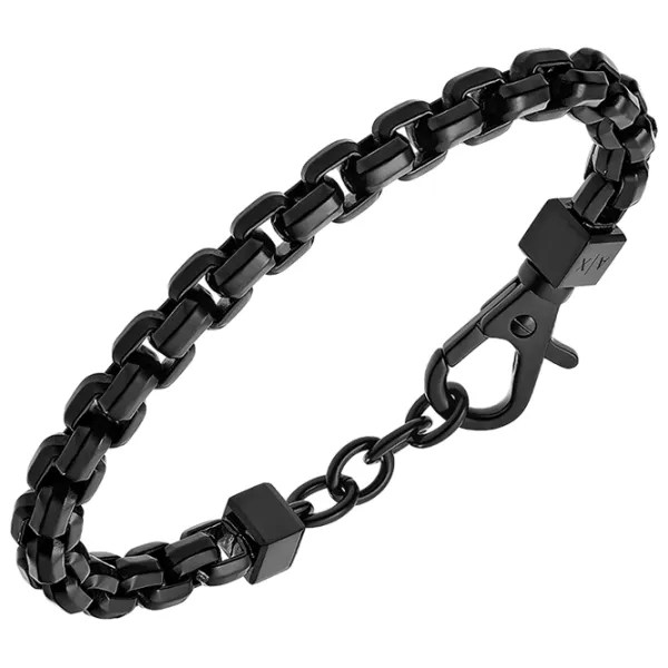 Браслет для мужчин Armani Exchange AXG0047001 нерж. сталь/ Черный photo 3 Браслет для мужчин Armani Exchange AXG0047001 нерж. сталь/ Черный photo 3