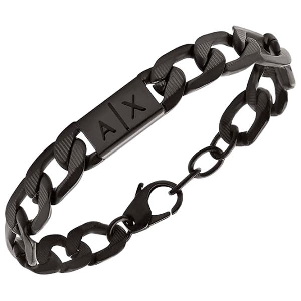 Brățară pentru bărbați Armani Exchange AXG0079001 Inox/ Black photo 2