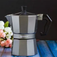 Cafetieră gheizer Maestro Mr-1666-3 0.3l / Aluminiu / Gray photo 4