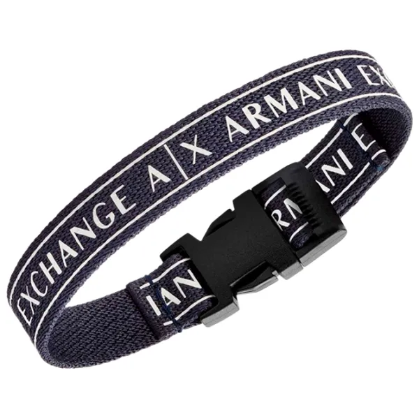 Brățară pentru bărbați Armani Exchange AXG0081040 Textil/ Blue photo 2 Brățară pentru bărbați Armani Exchange AXG0081040 Textil/ Blue photo 2